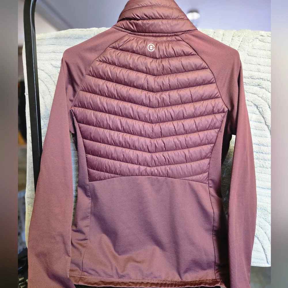 Womens Maroon Slim Quilted Jacket Size Small NWOT - Picture 3 of 4